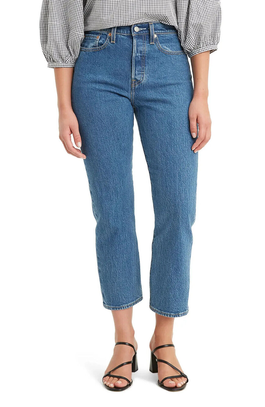 NEW Levi's The Wedgie High Waist Straight Leg Jeans in Jive Stonewash Women's 32